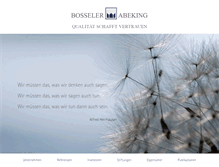 Tablet Screenshot of bosselerabeking.de